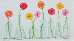 Watercolor 'GERBERA CHORUS'