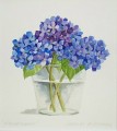 Watercolor 'HYDRANGEAS 