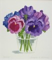 Watercolor PANSIES