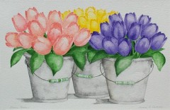 Watercolor 'SPRING PASTELS '  