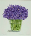 Watercolor VIOLETS